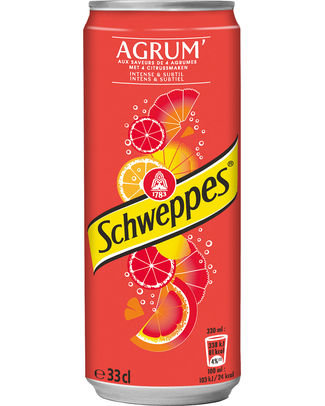 Schweppes Agrum can 33cl 