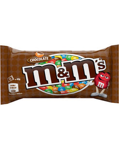 M&M S CHOCO ZAKJE SINGLE 45GR 