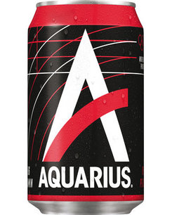 Aquarius Red Peach blik 33cl 